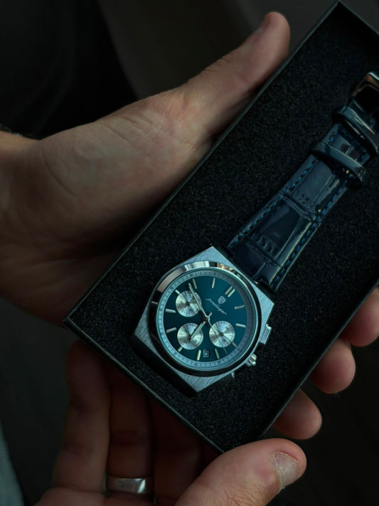 Reloj Poedagar 970 Huston Blue - Chronograph