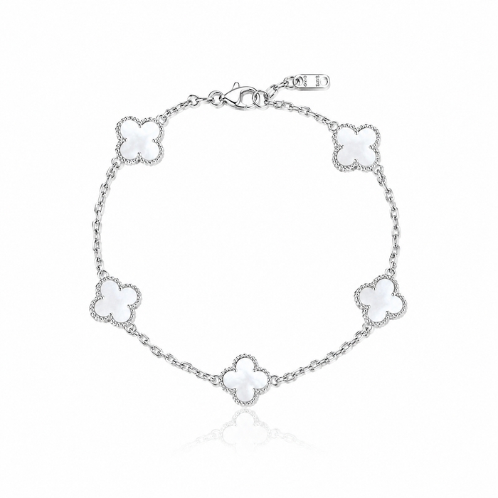Pulsera Trébol - Enchapado Plata 925