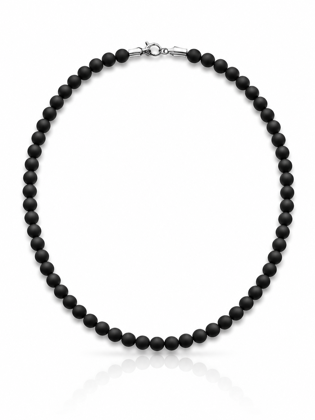 Collar Black Matte - Perlas Agata