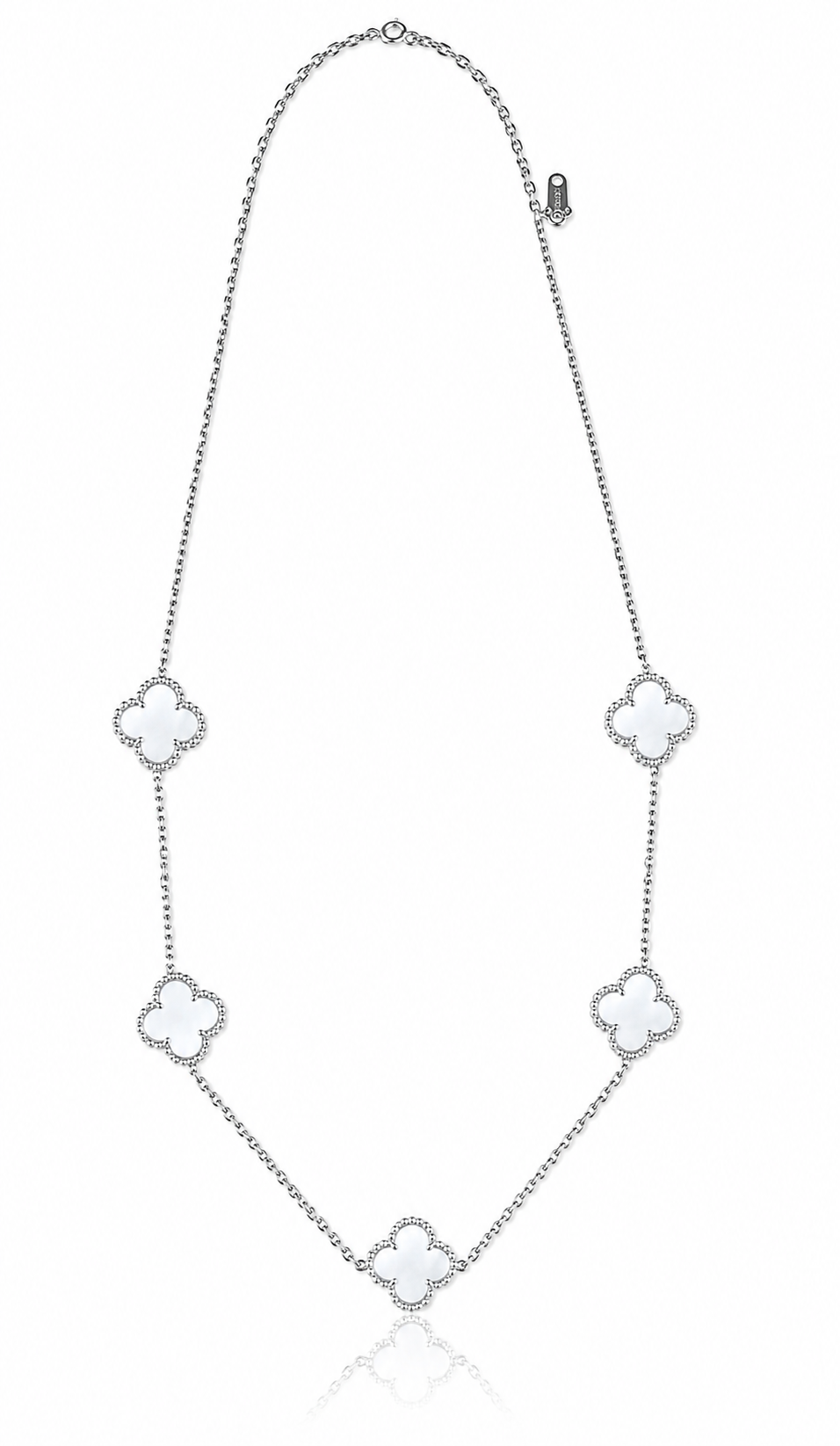 Cadena Trébol - Enchapado Plata 925