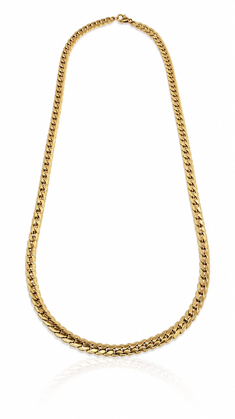Cadena Cubana Gold - Enchapada 18k