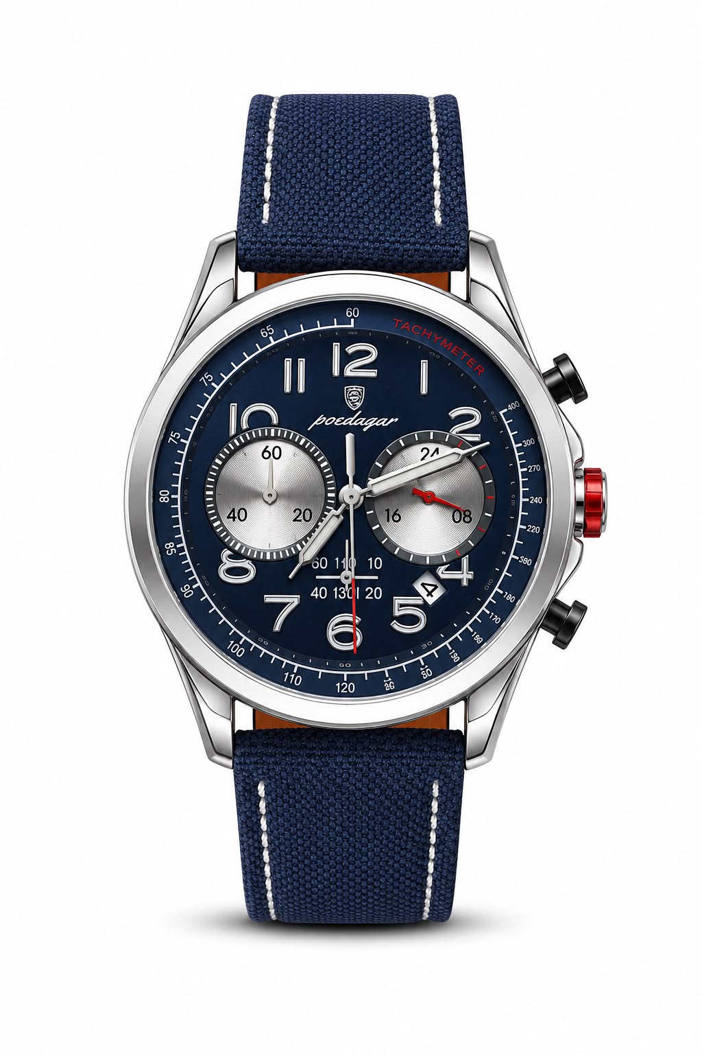Reloj Poedagar 862 Chronograph - Blue Edition