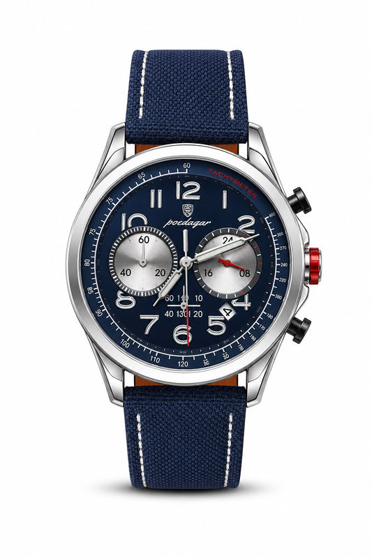 Reloj Poedagar 862 Chronograph - Blue Edition
