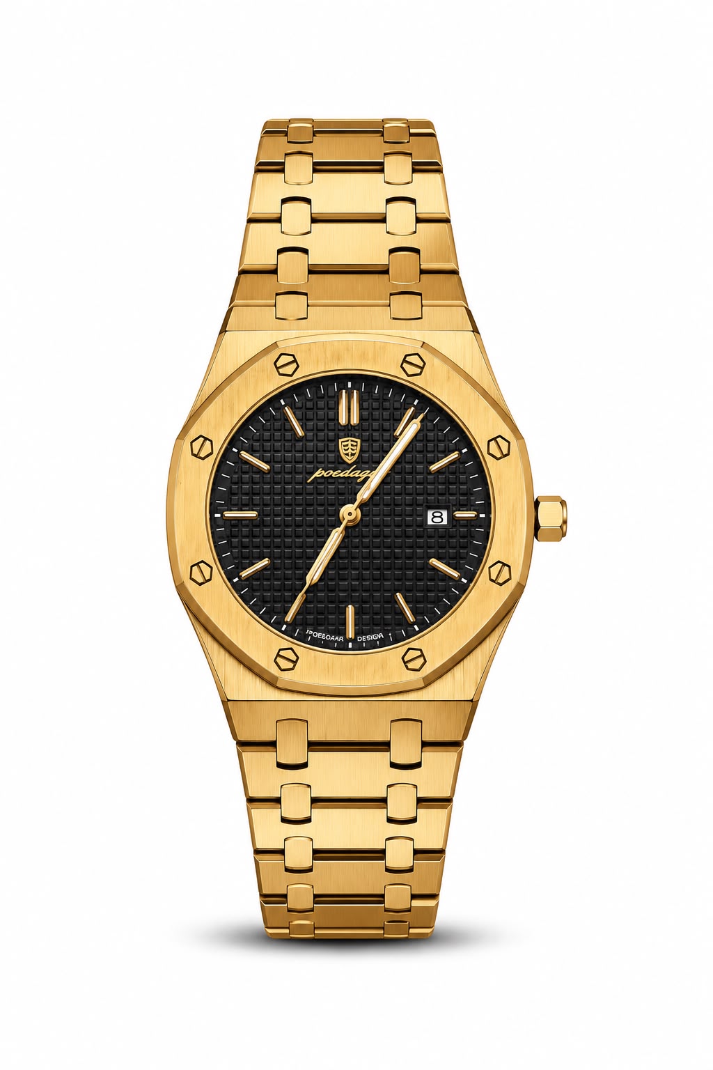 Reloj Poedagar 924 Rose Gold Black