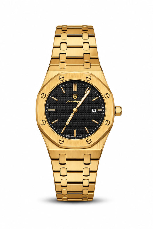 Reloj Poedagar 924 Rose Gold Black