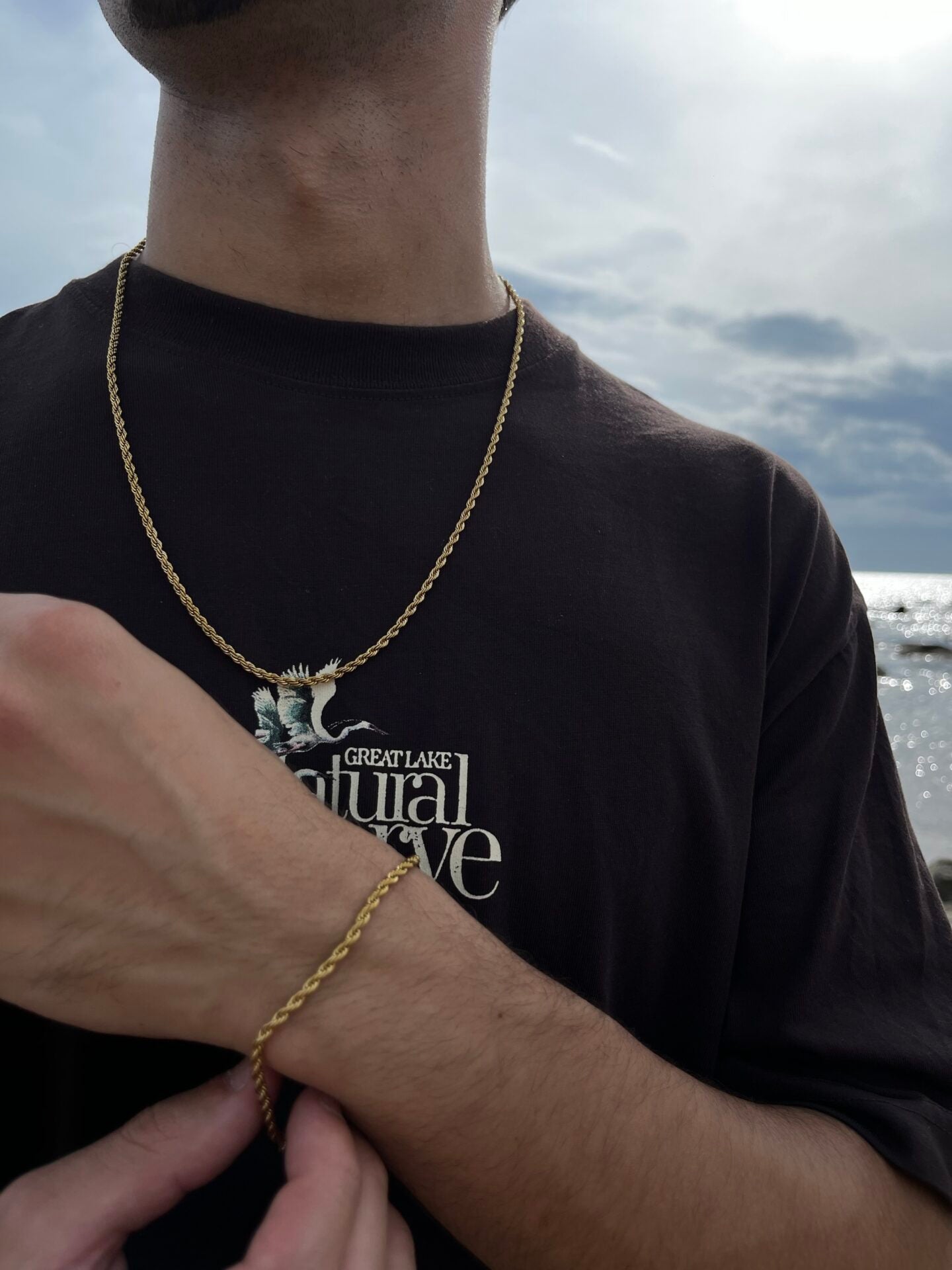 Conjunto Cadena y Pulsera Turbillón