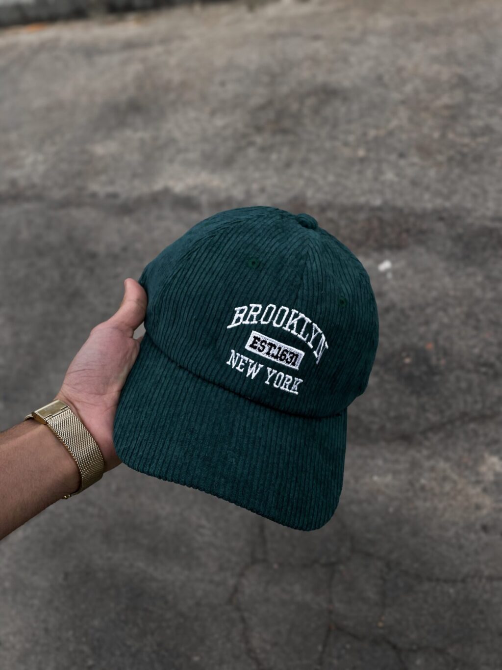 Visera Brooklyn verde pana